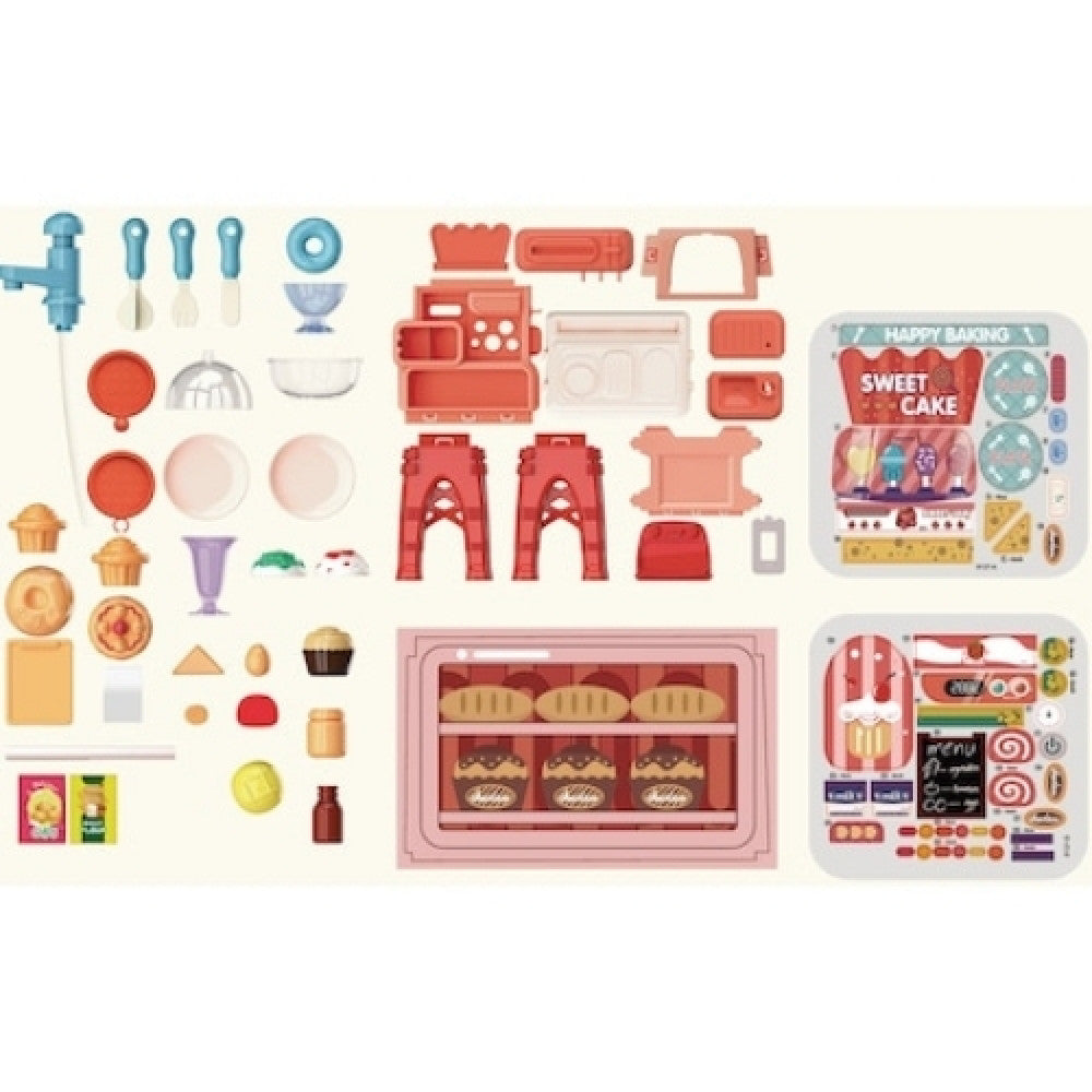 TrademarktΠαιχνίδι Πάγκος Ζαχαροπλαστικής Με Αξεσουάρ 47τμχ 42x11x52εκpapell.gr